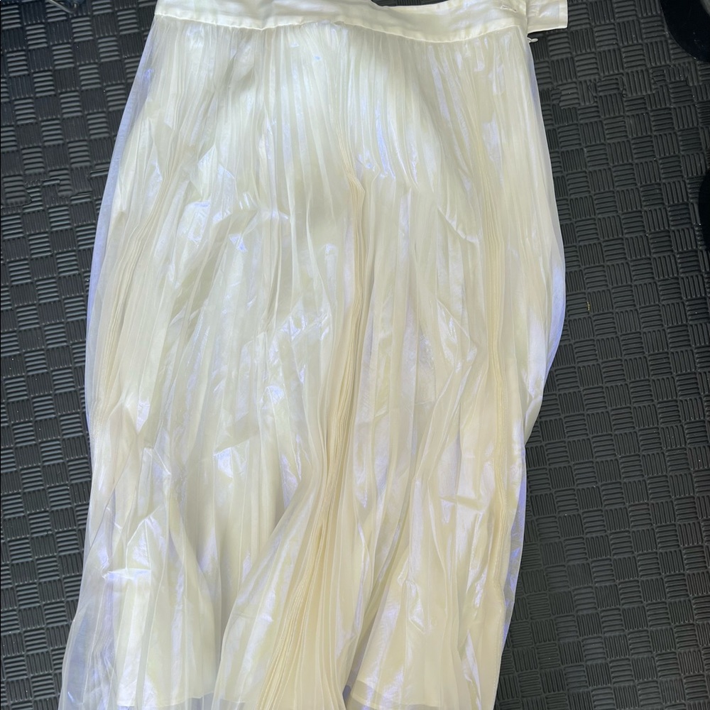 Marc Jacobs Pleated Translucent MIDI Skirt